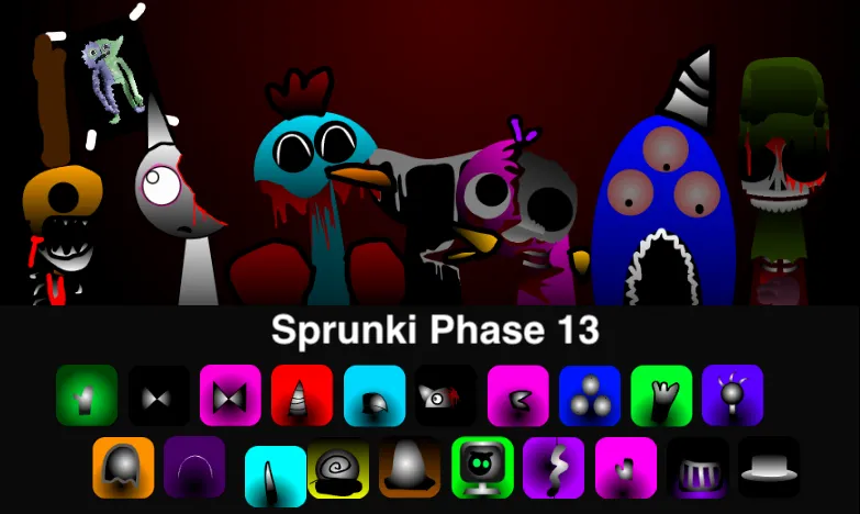 Sprunki Phase 13: The Experimental Glitch Horror Music Experience
