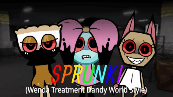 Sprunki Dandys World Style - Free Online Game